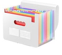 Accordion File Organizer Accordion File Organizer, 12 Pockets Expanding Folder, Portable for Files