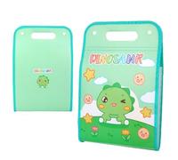 Accordion File Organizer with 13 Pockets and Labels - Portable Document Receipt Holder for A4 Files - Expanding File Folder for School Supplies and Use (Green, One Size)