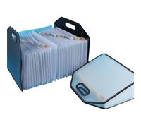 Accordion Filing Folders, Expanding File Folder 25 Compartments A4 Vertical Organ Bag Insert Storage Box for Home, Office, and School(Noir)