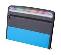 Accordion Filing Folders, Expanding File Folder A4 Multi-Layer Organ Bag Double Zip Multi-Functional Storage for Home, Office, and School