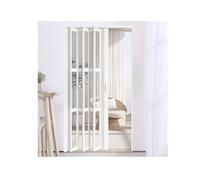 Accordion Folding Door, 80-Inch Height, Outdoor Use, Includes Hardware Kit, Customizable Size for Office, Patio, Bathroom Entrance