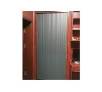 Accordion Folding Door for Hallway, No Drill Sliding Door with Lock, Multifold Interior Doors Room Divider, Aluminum Frame(43x80in (109x203cm))