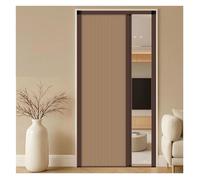 Accordion Folding Door, Honeycomb Blackout Room Divider Door | Low-track Build, Stain-resistant Fabric, Thermal-sound Insulation, For Doorway/closet(Brown,48x80in (1219x2032mm))