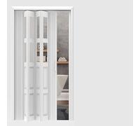 Accordion Folding DoorConcertina Sliding Door with Alloy Track for Indoor UseIdeal for Balcony Kitchen Basement42x80in (106x203cm)