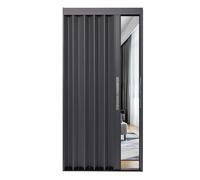 Accordion Folding Doors, Heavy Duty Aluminum Room Divider, Includes Lock for Small Spaces and Laundry Rooms