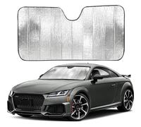 Accordion Folding Front Sun Shade - Black