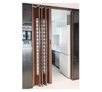Accordion Folding Kitchen Door - Magnetic Room Divider Sliding Doors, Temporary Partition Gate for Front Door, Closet, Bedroom - PVC 12mm, 175cm Tall