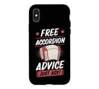 Accordion Instructor Coach Free Accordion Advice Just Ask Case for iPhone X/XS