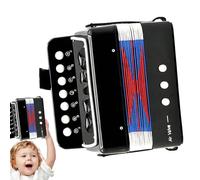 Accordion Instrument For Musical Toy 7 Key Button Portable Small Birthday Gift Girls 3 Year Old Educational Creative Play Home Entertainment School Diver
