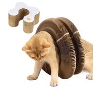 Accordion Pet Scratcher - Durable Cardboard Box, Interactive Paper Furniture, Natural Instinct Tool | for Indoor Activity Playful Environment Creation Bonding Time Shared Fun Small Space Bedroom