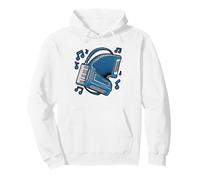 Accordion Player Vintage Retro Illustration Badge Musician Pullover Hoodie