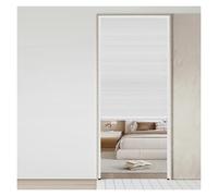 Accordion Pull Down Door, Honeycomb Invisible Folding Doors for Living Room, Kitchen, Study, or Closet, No-drilling Partition Sliding Gate