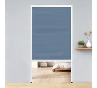 Accordion Pull Down Door, Interior Honeycomb Invisible Folding Doors for Kitchen/Study/Closet, No-Drilling Partition Sliding Gate,Room Divider,Customizable Size(Dark Blue,62x80in(157x203cm))