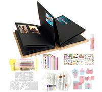 Accordion Scrapbook: accordion photo album, stretch scrapbooks, DIY memory book, handmade small memory book, scrapbooking collection pa