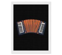 Accordion Shining Diamond Art Painting Kits for Adults Personalized Square Full Drill Paintings DIY Crafts Kit Home Decor 12"x16"