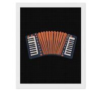 Accordion Shining Diamond Art Painting Kits for Adults Personalized Square Full Drill Paintings DIY Crafts Kit Home Decor 16"x20"