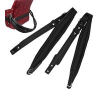 Accordion Shoulder Straps - Adjustable Waterproof Carrying Harness with Padded Padding Ergonomic Back Support System for Instrument Use From 16 Bass to 120 Basses, Equipment D, Black, Se référer à la