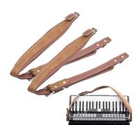 Accordion Shoulder Straps - Adjustable Waterproof Carrying Harness with Padded Padding Ergonomic Back Support System for Instrument Use From 16 Bass to 120 Basses, Equipment D, coffee, Se référer à la