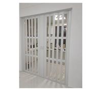 Accordion Sliding Door, Heavy Duty Waterproof PVC Folding Interior Door for Bedroom, Kitchen, or Commercial Use