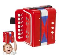 Accordion Toy - 7 Keys Portable Musical Instrument | Mini ABS Accordion For | Educational Hand Eye Coordination, Lightweight, Easy to Carry, Birthday Gift For