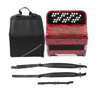Accordion with 62 Keys and 60 Bass Buttons, Educational Musical Instrument with Straps and Backpack, Ideal for Beginners and Performers