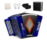Accordions 31 Key 12 Bass Diatonic F/B/E Accordion Carry Kit (Blue)
