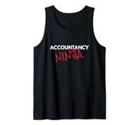 Accountancy Ninja Fun Accountant Bookkeeping Finance Tank Top