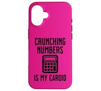 Accountant Crunching Numbers Is My Cardio Accounting Finance Case for iPhone 16