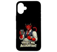 Accountant Devil | Protest Humor Satan No Corporate Greed Case for iPhone 16 Plus