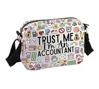 Accountant Gift CPA Gift Accounting Major Present Trust Me I'M An Accountant Crossbody Bag, Accountant Hkb, Multifunctional