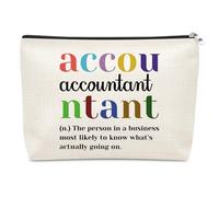 Accountant Gift for Women Accountant Definition Makeup Bag Gift for CPA Daughter Friend Accounting Major Present for Coworker Auditor Auditing Student Graduation Birthday Gifts Funny Office Gifts