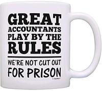 Accountant Mugs Great Accountants Play by Rules Not Cut Out Coffee Mug Coffee Mug