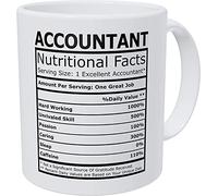 Accountant Nutritional Facts, Accounting Funny Gift Coffee Mug