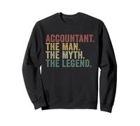 Accountant The Man The Myth The Legend Funny Number Cruncher Sweatshirt