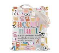 Accountant Tote Bag Accountant Definition Reusable Grocery Shopping Bag Accounting Major Shoulder Bag CPA Gift (Accountant Tote)
