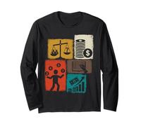 Accountant Vintage Collage Accounting Long Sleeve T-Shirt