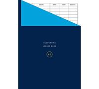 Accounting Ledger Book A5: Small Format Debit / Credit Bookkeeping Log for Business / Home Accounts
