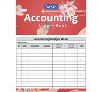 Accounting Ledger Book: Basic Accounting Ledger Book for Bookkeeping and Small Business - 110 Pages (7.44" x 9.69" Inches)