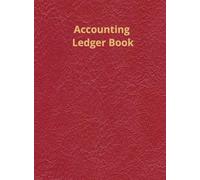 Accounting Ledger - Dark Red: Hardcover