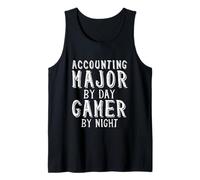 Accounting Major by Day Gamer by Night CPA Exam Accountants Tank Top