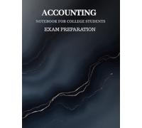 accounting - notebook for college students: Exam Preparation