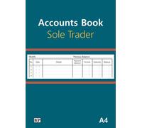 Accounts Book - Sole Trader: A4 size Accounting Ledger Book - Record Income & Expenses - For Small Businesses and Self Employed Bookkeeping