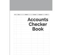 Accounts Checker Book: keep your business records in order. Basic bookkeeping with a clear layout and 100 pages in A4 format. This accounting ledger ... small business transactions under control.