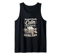 Accounts Payable Invoice Stack Accountant Bookkeeper Tank Top