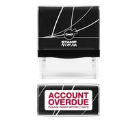 Accounts Self Inking Rubber Stamp Red Ink - Overdue - Final Notice - On Stop - Please Remit Etc - Red Ink (Account Overdue)