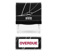 Accounts Self Inking Rubber Stamp Red Ink - Overdue - Final Notice - On Stop - Please Remit Etc - Red Ink (Overdue)