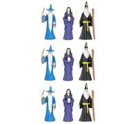 Accoutrements Archie McPhee Spellbinding Fun: Itty Bitty Wizards - Enchanting Miniatures for Magical Adventures Bag of Nine