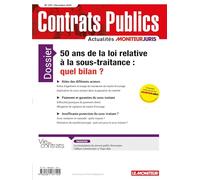 ACCP n° 270 décembre 2025: Contrats publics L'actualité de la commande et des contrats publics