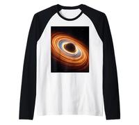 Accretion Disk Black Hole Plasma Astrophysics Concept Raglan Baseball Tee