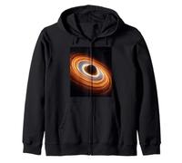 Accretion Disk Black Hole Plasma Astrophysics Concept Zip Hoodie